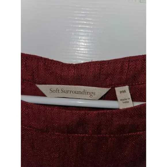 Soft Surroundings Red Midi Dress - Picture 2 of 8